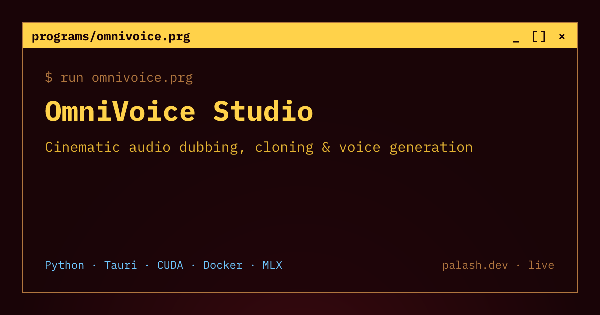 OmniVoice-Studio website preview